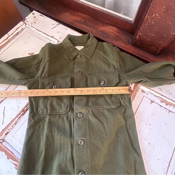 Vintage US Army 1970's Olive Green 108 Shirt Man’s Field X Small - Picture 5 of 13